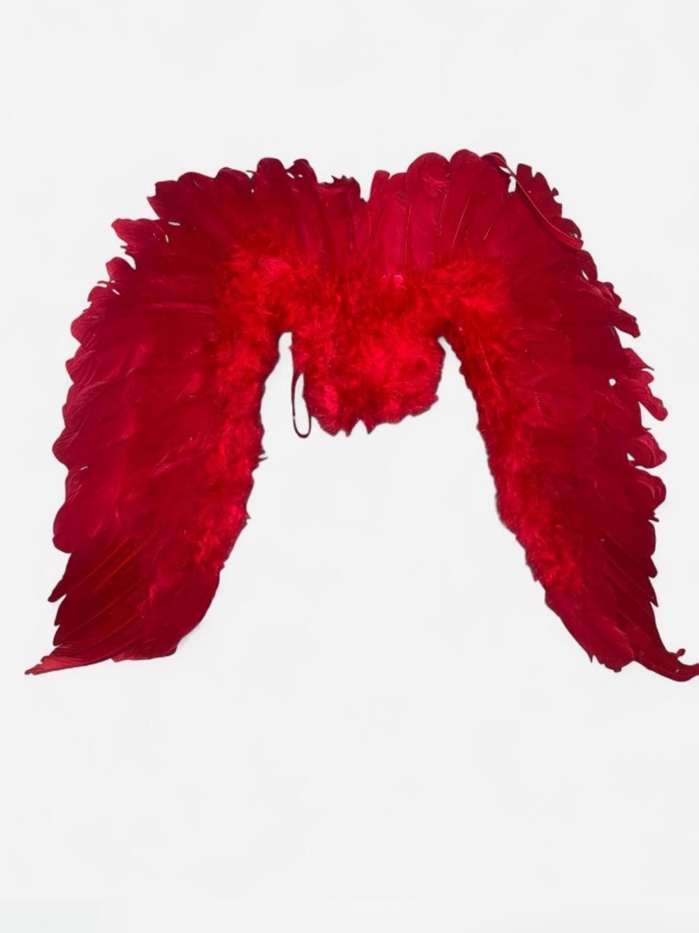 Red Feather Angel Wings Costume Accessory - Unbranded